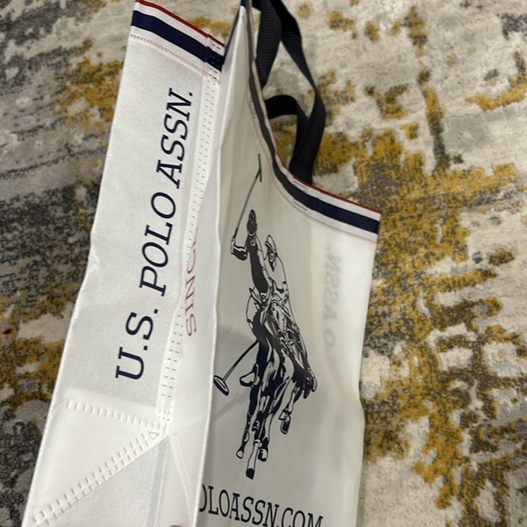 U.S. Polo Assn. White Tote Bag - Picture 2 of 3